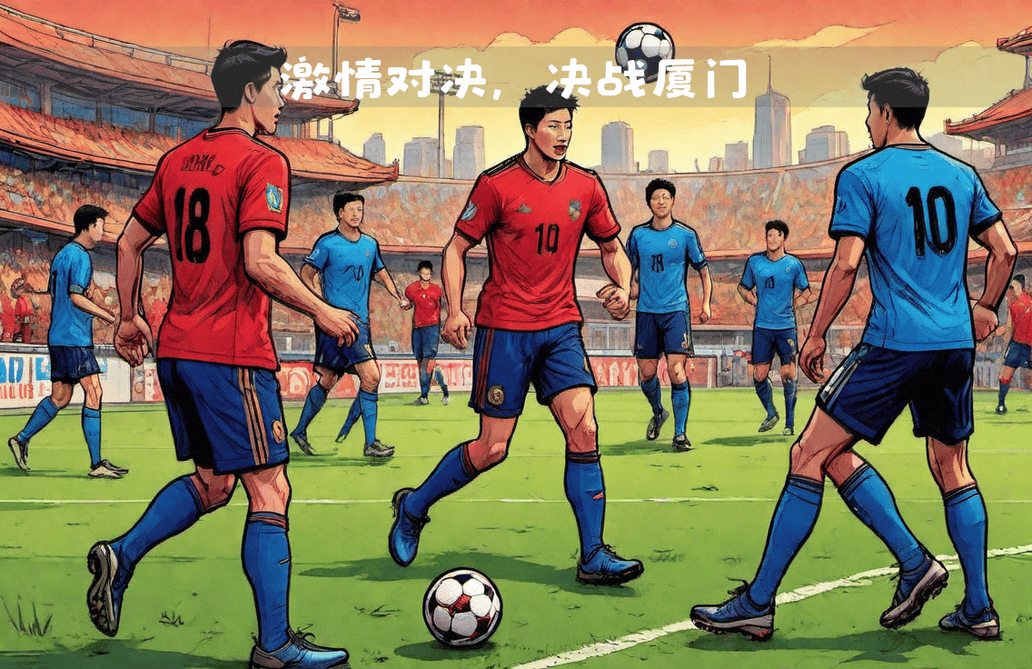 一场胜负两难的激烈足球比赛即将打响